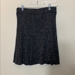 Black and silver skirt